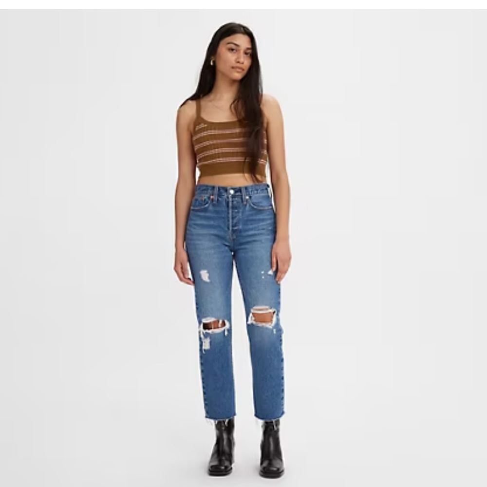 Levi’s Wedgie Straight Jeans - 27 - Distressed